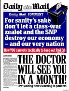 daily mail 2015 election